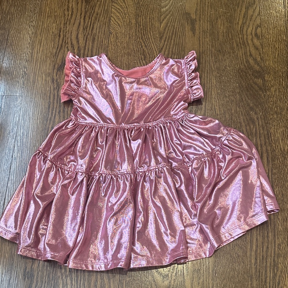Pink Chicken Lamè Dress